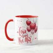 Love Is In The Air Personalized Mug Tasse (Links)