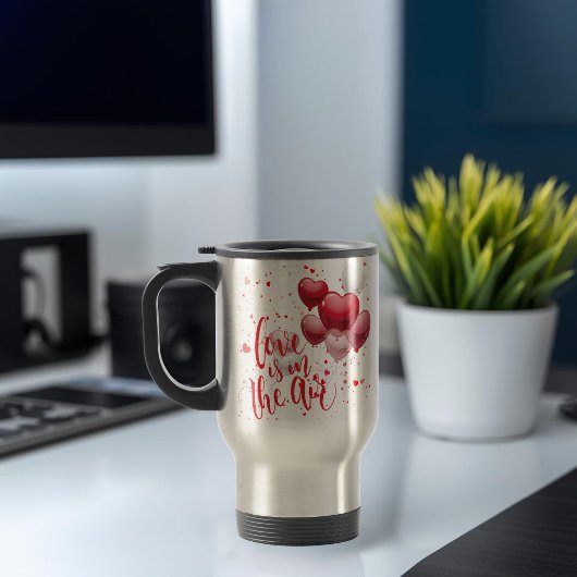Love Is In The Air Personalized Travel Mug Reisebecher
