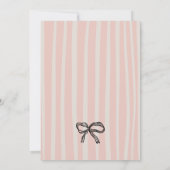 Love Is in the Air Retro Pink Quirky Bridal Shower Einladung (Rückseite)