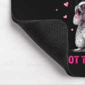 Love Is In The Air Try Not To Breathe Fun Raccoon Mousepad (Ecke)