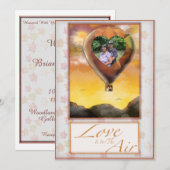 Love Is In The Air Wedding Invitation Einladung (Vorne/Hinten)