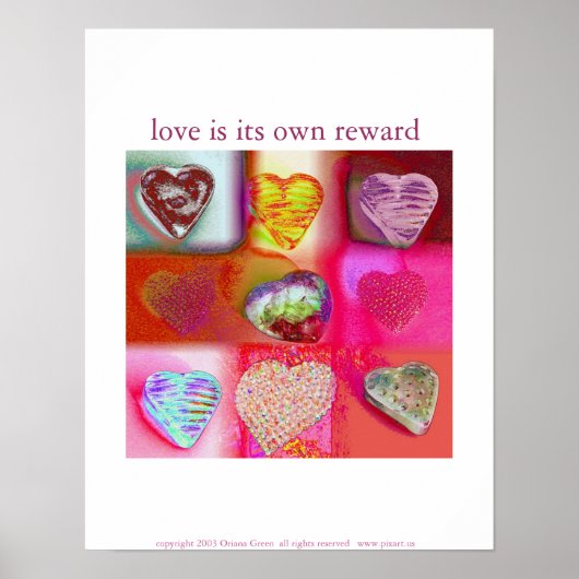 Love is its own reward poster (Vorne)