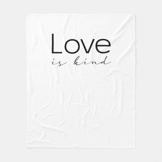Love Is Kind Christian Scripture Love Is Patient I Fleecedecke (Vorderseite)