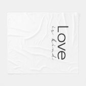 Love Is Kind Christian Scripture Love Is Patient I Fleecedecke (Vorderseite (Horizontal))