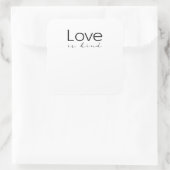 Love Is Kind Christian Scripture Love Is Patient I Quadratischer Aufkleber (Tasche)