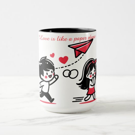 Love is like a paper plane tasse (Zentrum)