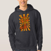 Love Is Loud Bold Comic-Style Statement Hoodie (Vorderseite)