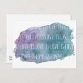 love is love is love postcard postkarte (Vorne/Hinten)