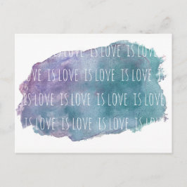 love is love is love postcard postkarte