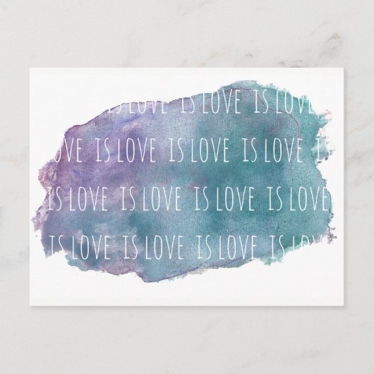 love is love is love postcard postkarte (Vorderseite)