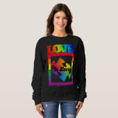 Love is Love Jigsaw Rainbow LGBT Gay Lesbian Bi Tr Sweatshirt (Vorne ganz)