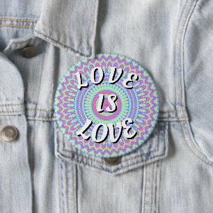 Love Is Love Pride Button