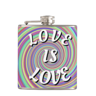 Love Is Love Pride Flachmann