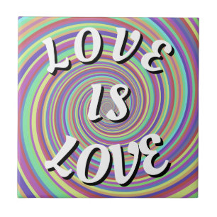 Love Is Love Pride Fliese