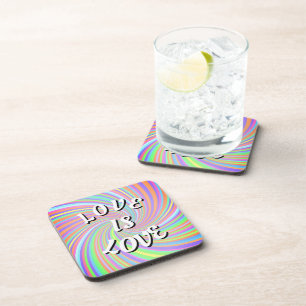 Love Is Love Pride Getränk-Unterlage Getränkeuntersetzer