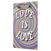 Love Is Love Pride Klemmbrett (Links)