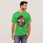 Love is Love Pride LGBT Supports American Flag boy T-Shirt (Vorne ganz)