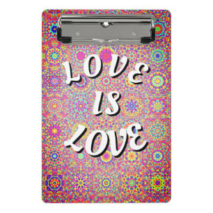 Love Is Love Pride Mini Klemmbrett