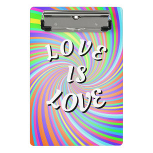 Love Is Love Pride Mini Klemmbrett