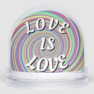 Love Is Love Pride  Phone Ring Stand Schneekugeln