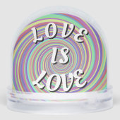 Love Is Love Pride  Phone Ring Stand Schneekugeln (Rückseite)