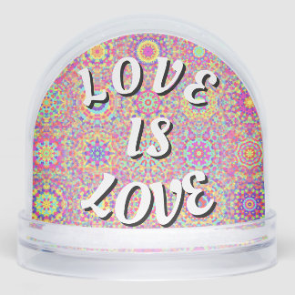 Love Is Love Pride  Phone Ring Stand Schneekugeln