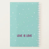 LOVE IS LOVE Pride Planner Planer (Rückseite)
