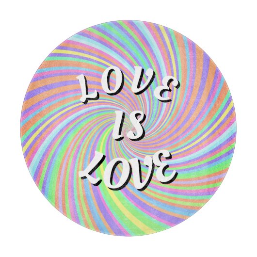 Love Is Love Pride Schneidebrett (Vorderseite)