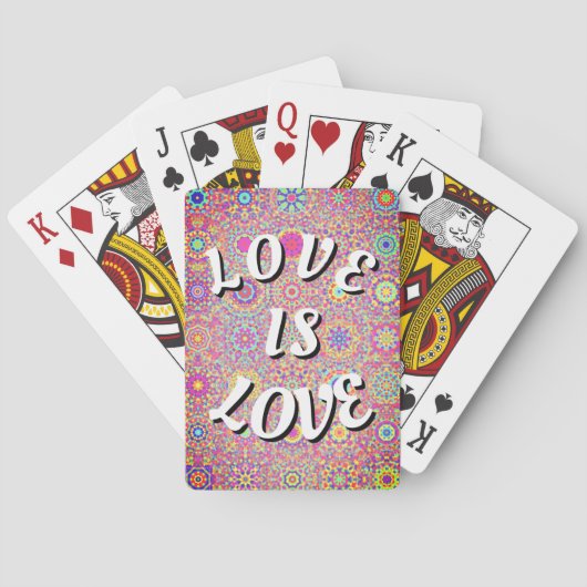 Love Is Love Pride Spielkarten (Rückseite)