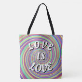 Love Is Love Pride Tote Bag Tasche (Vorderseite)