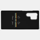 Love is Love Rainbow LGBTQ Samsung Galaxy Hülle (Rückseite (Horizontal))