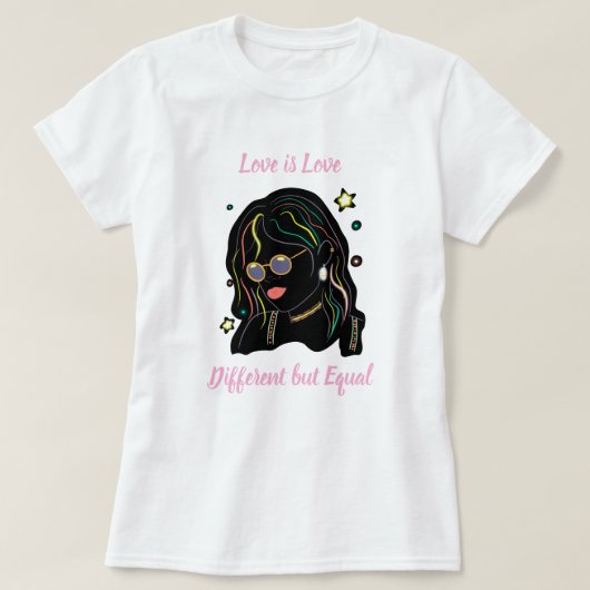 Love is love T-Shirt (Design vorne)