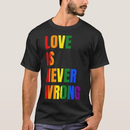 Love Is Never Wrong (LGBT) -standard-scale-4_00x T-Shirt (Vorderseite)