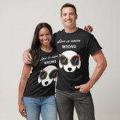 Love Is Never Wrong Poodle Dog With Rainbow Sungla T-Shirt (Unisex)