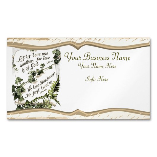 Love Is Of God Magnetische Visitenkarte (Vorderseite)