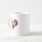 Love Is On Valentines Day Kaffeetasse (Vorderseite Links)