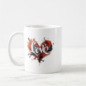 Love Is On Valentines Day  Kaffeetasse (Links)