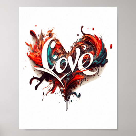 Love Is On Valentines Day Poster (Vorne)