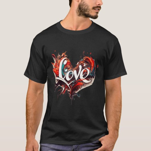 Love Is On Valentines Day  T-Shirt (Vorderseite)
