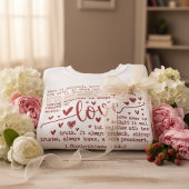 Love Is Patient 1 Corinthians 13 Christian Faith Sweatshirt