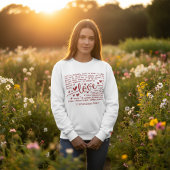 Love Is Patient 1 Corinthians 13 Christian Faith Sweatshirt