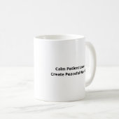 Love Is Patient Calm Aesthetic Kaffeetasse (VorderseiteRechts)