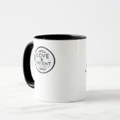 Love Is Patient Clean Design  Tasse (Vorderseite Links)