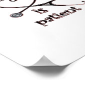 Love Is Patient Clean Layout  Poster (Ecke)