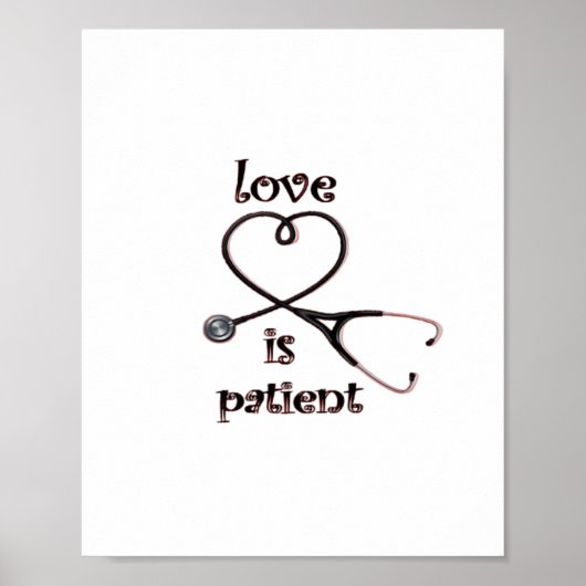 Love Is Patient Clean Layout  Poster (Vorne)