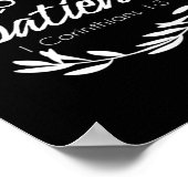 Love Is Patient Corinthians Scripture Minimal Desi Poster (Ecke)