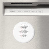 Love Is Patient Elegant Style  Magnet (In Situ (Geschirrspüler))