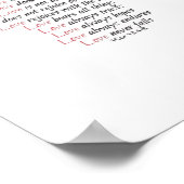 Love Is Patient Elegant Style  Poster (Ecke)