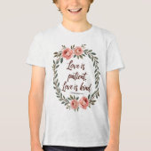 Love Is Patient, Love Is Kind Bible Tee (Vorderseite)