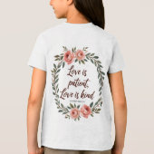 Love Is Patient, Love Is Kind Bible Tee  (Rückseite)